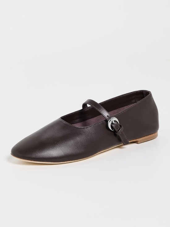 STAUD Shoes - Staud Alba Mary Jane Flats | Espresso | Size: 39